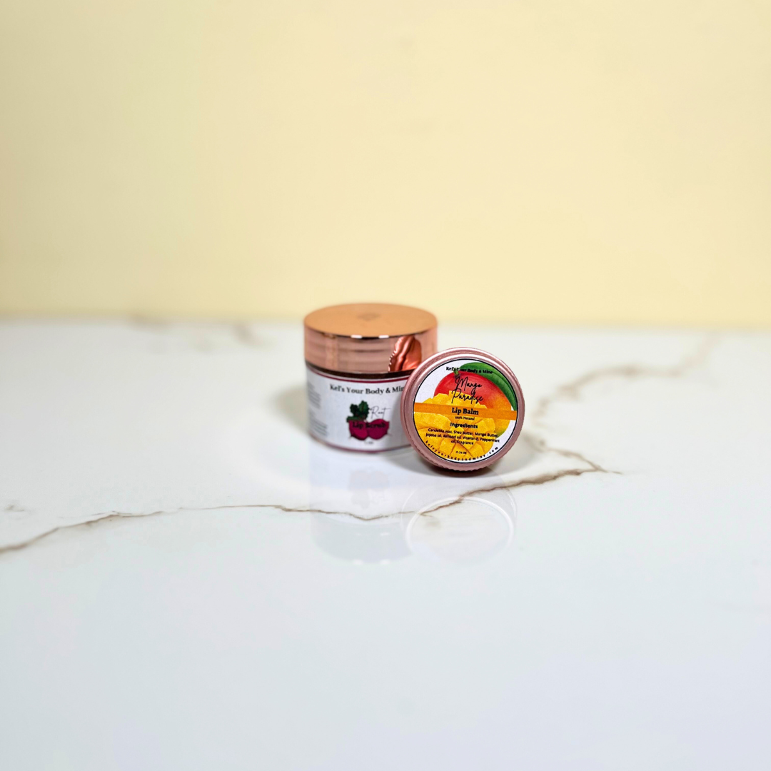 Lip Care Bundle – Exfoliate & Nourish (Beetroot Scrub + Mango Paradise Balm)